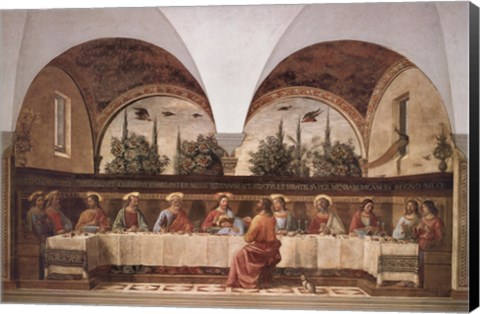 Framed Last Supper Print