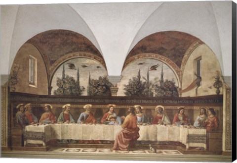 Framed Last Supper Print