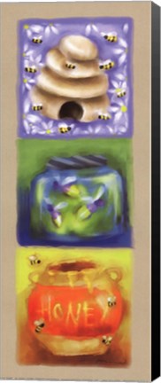 Framed Bee Light Panel Print
