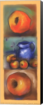Framed Peach Panel Print