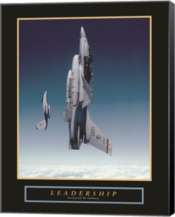 Framed Leadership - Planes Print