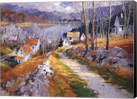 Framed Lake View Print