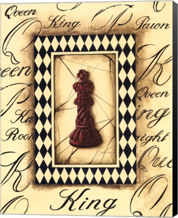 Framed Chess King Print