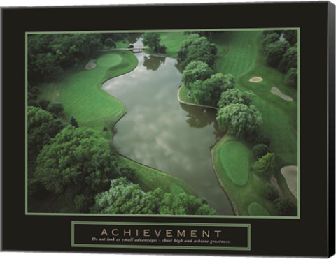 Framed Achievement - Golf Course Print