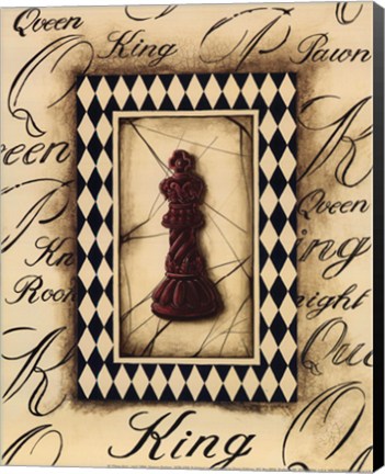 Framed Chess King - Mini Print