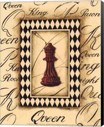 Framed Chess Queen - Mini Print