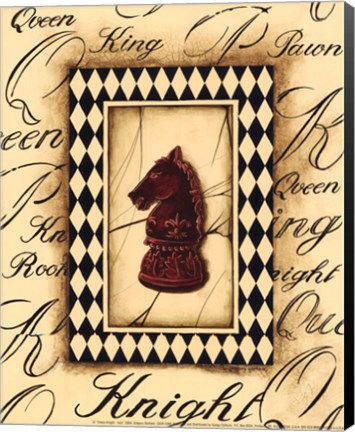 Framed Chess Knight - Mini Print