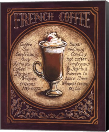 Framed French Coffee Print