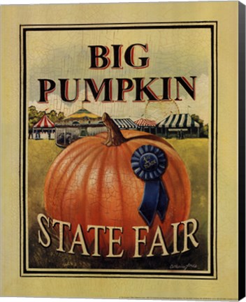 Framed Big Pumpkin Print