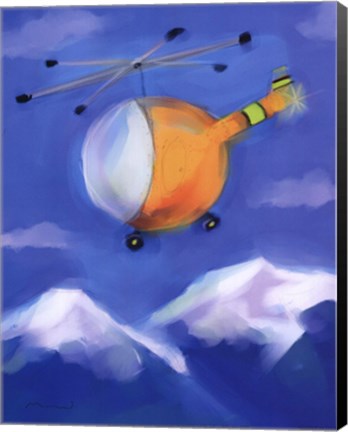 Framed Helicopter Print