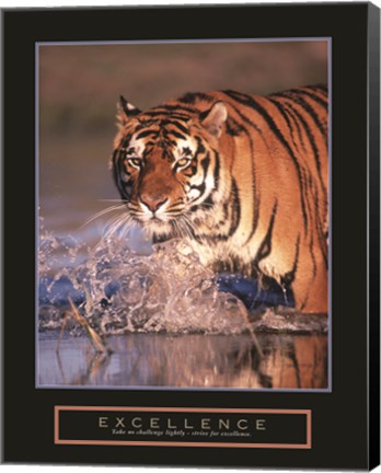 Framed Excellence - Bengal Tiger Print