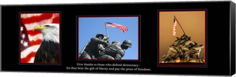 Framed American Soldier Print