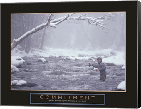 Framed Commitment - Fisherman Print