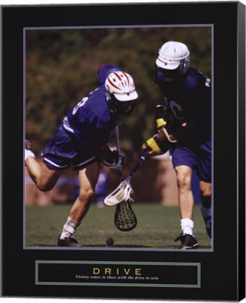 Framed Drive - Lacrosse Print