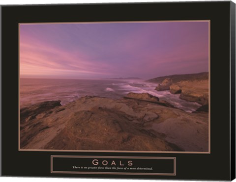 Framed Goals - Sunset Print