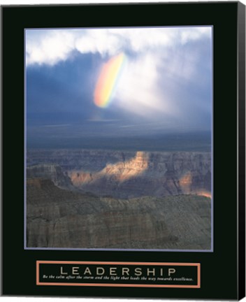 Framed Leadership - Passing Storm Print