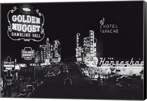 Framed Las Vegas Nevada, 1953 Print