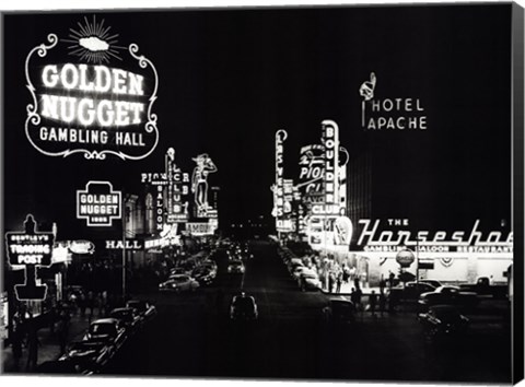 Framed Las Vegas Nevada, 1953 Print
