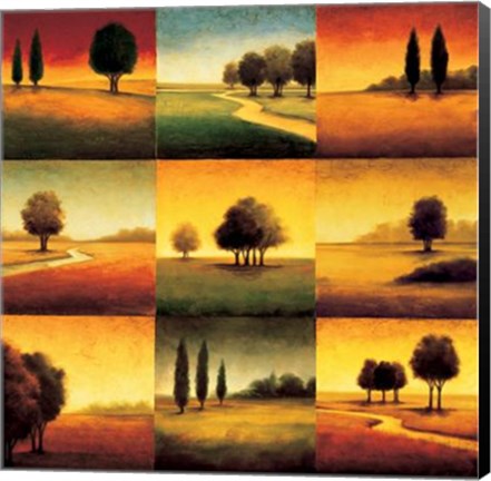 Framed Landscape Perspectives Print