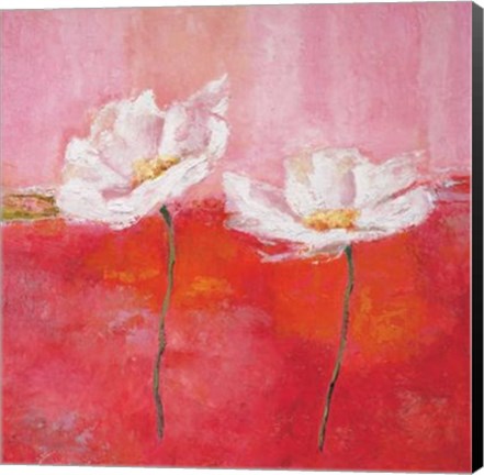 Framed Fleurs En Rose I Print