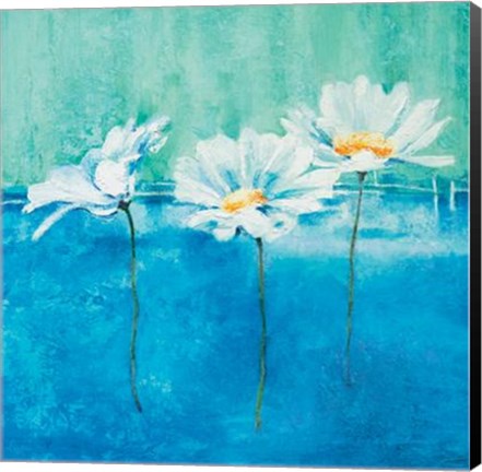 Framed Fleurs D'azur I Print