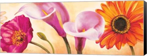 Framed Danse De Fleurs II Print