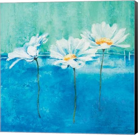 Framed Fleurs D'azur I Print