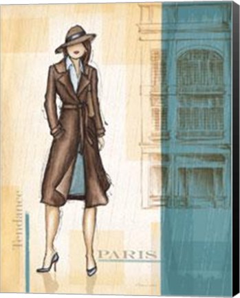 Framed Rain Paris Print