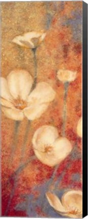 Framed Floral Poetry I Print