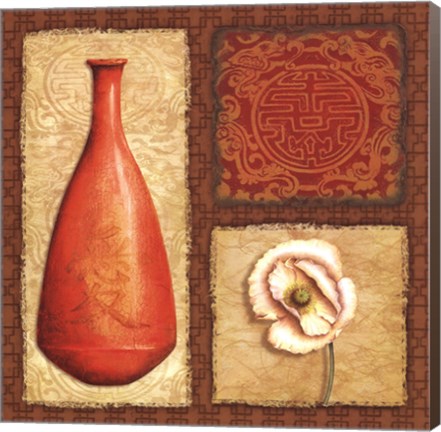 Framed Oriental Collage II Print