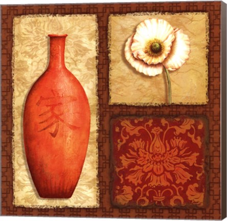 Framed Oriental Collage III Print