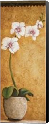 Framed Hanna's Orchids I Print