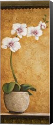 Framed Hanna's Orchids I - Mini Print
