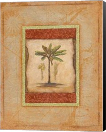 Framed Palm Botanical Study I Print