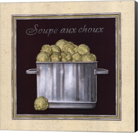 Framed Soupe Aux Choux Print