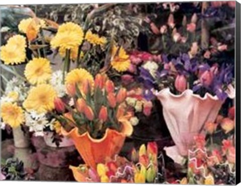 Framed Flowers, Florence Print