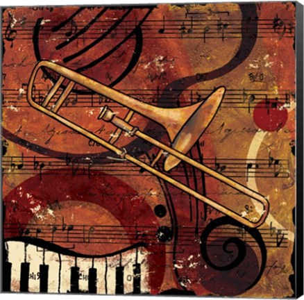 Framed Jazz Music I - Mini Print