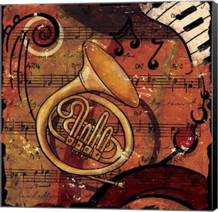 Framed Jazz Music III - Mini Print