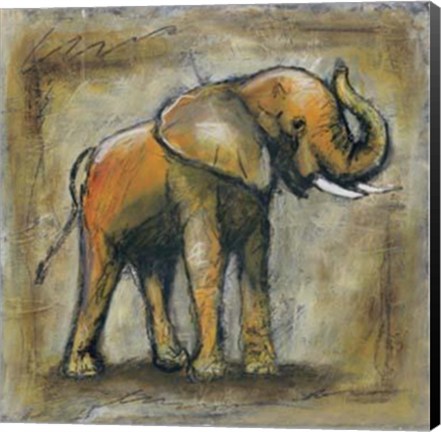 Framed Safari Elephant Print