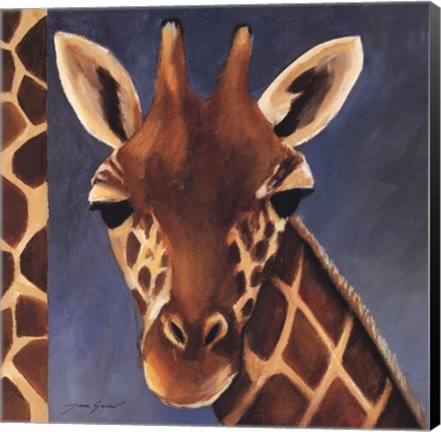Framed Exotic Giraffe - Mini Print
