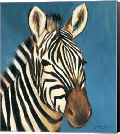 Framed Exotic Zebra - Mini Print