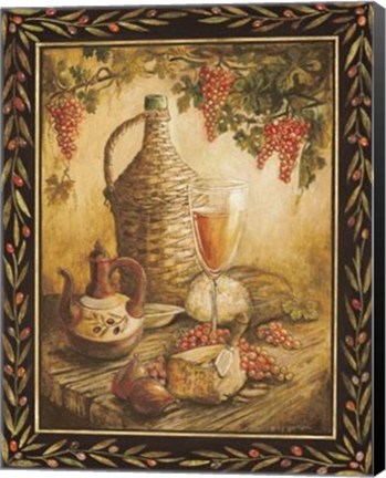 Framed Tuscan Table - Orvieto Print