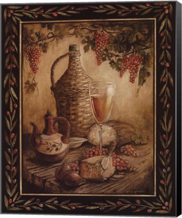 Framed Tuscan Table - Orvieto - Mini Print