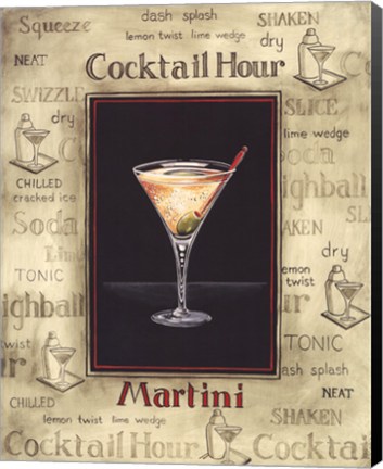 Framed Martini Print
