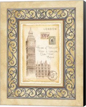 Framed London Postcard Print