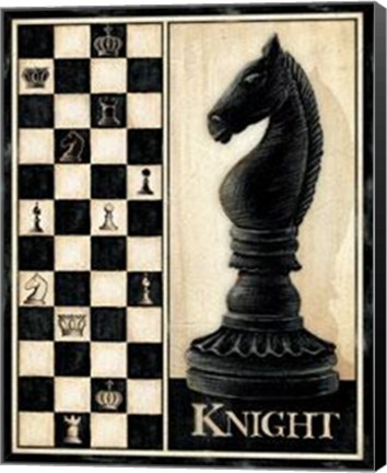 Framed Classic Knight - Mini Print