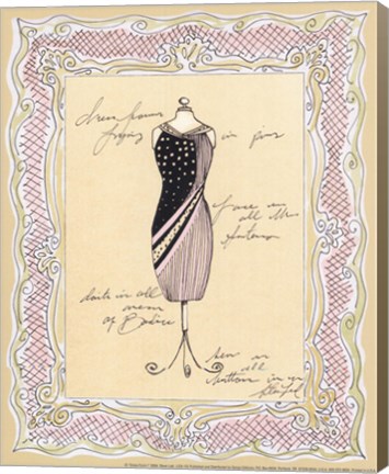 Framed Dress Form I Print