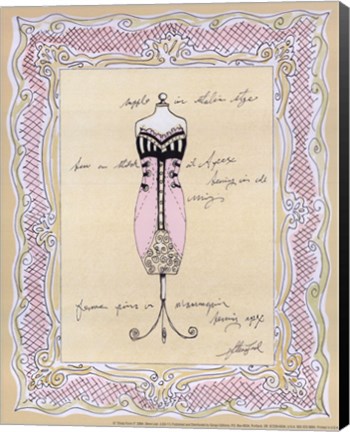 Framed Dress Form II Print