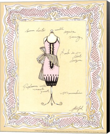 Framed Dress Form IV Print