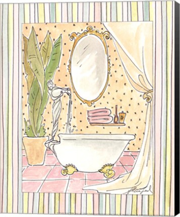 Framed Powder Room I Print